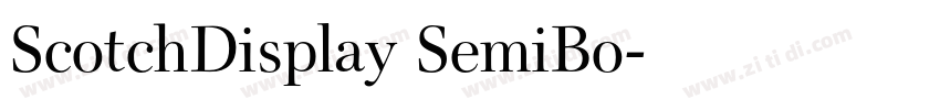 ScotchDisplay SemiBo字体转换